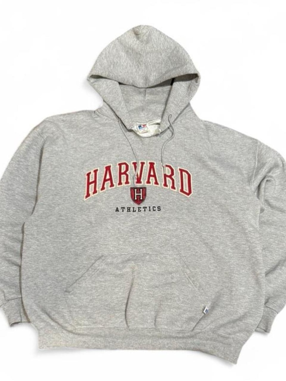 Vintage Russell Athletic Harvard University Grey Hoodie